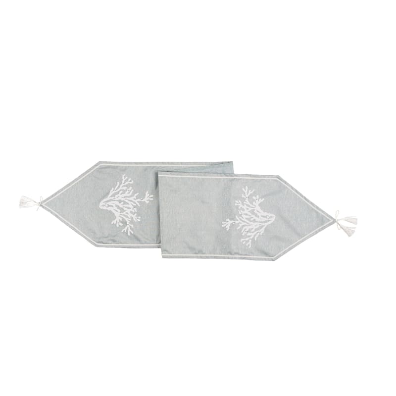 C&F Home Seafoam Blue Coral Table Runner