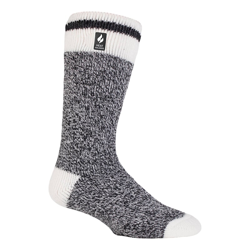 Heat Holders Men's Cream Block Twist LITE Socks