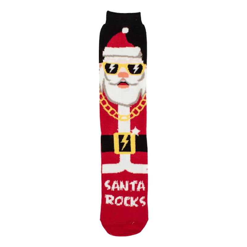 Heat Holders Eddie Festive Cool Santa ULTRA LITE Crew Socks for Men