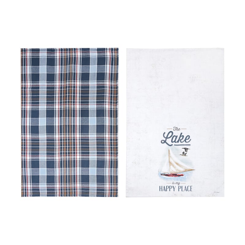 C&F Home Lakeside is My Happy Place All-Purpose Towel 2-Piece Set