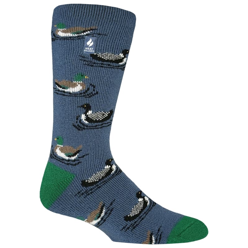 Heat Holders LITE John Ducks Novelty Crew Socks for Men