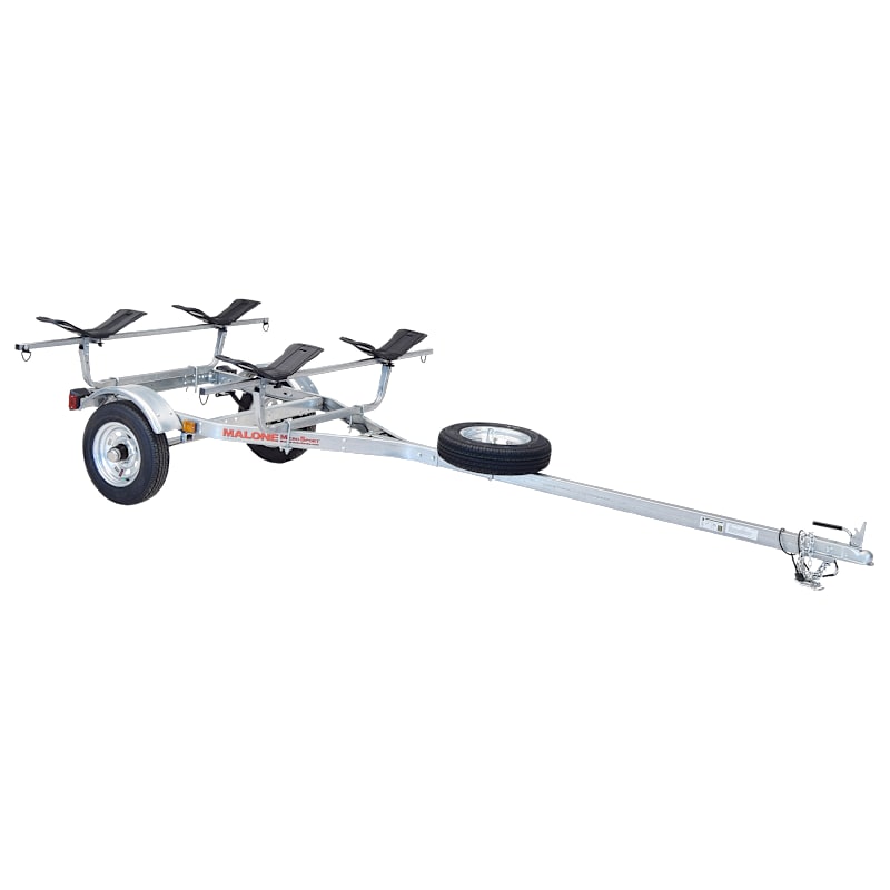 Malone Paddle Gear MPG461GS MicroSport Trailer Package with MegaWing Kayak Carriers