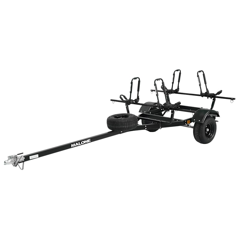 Malone MicroSport Off-Road 2-Kayak J-Rack Trailer Package