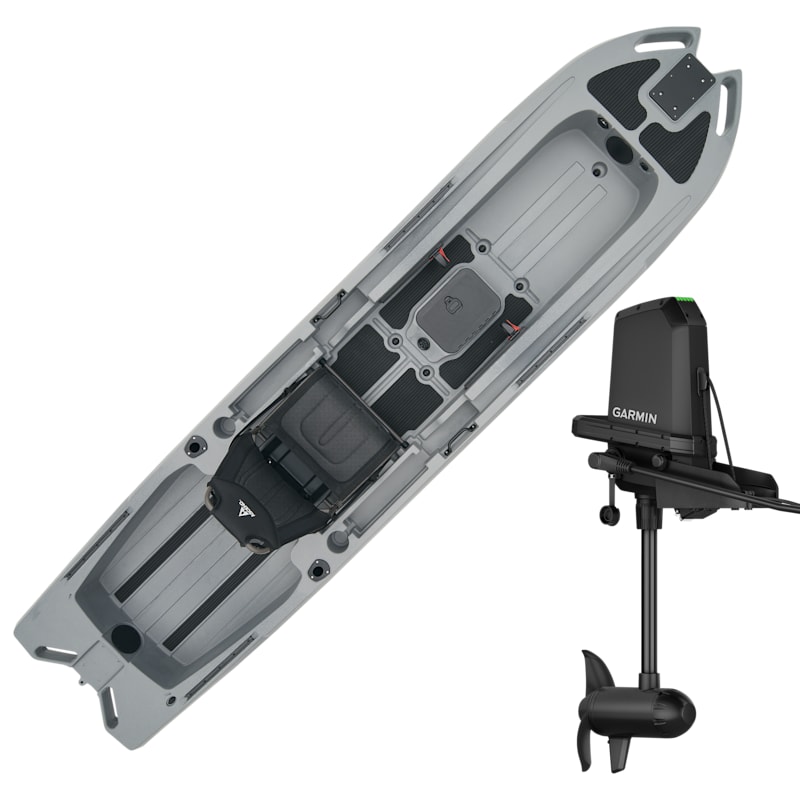 Ascend 133X Sit-On-Top Kayak and Garmin Force Trolling Motor Tournament Fishing Package
