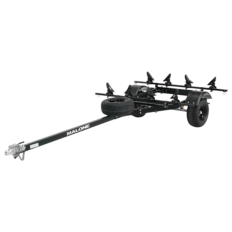 Malone MicroSport Off-Road LowBed 2-Kayak Saddle-Up Trailer Package