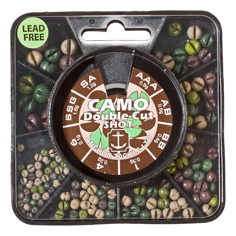 Anchor Non-Toxic Camo Double-Cut Split Shot Big Box