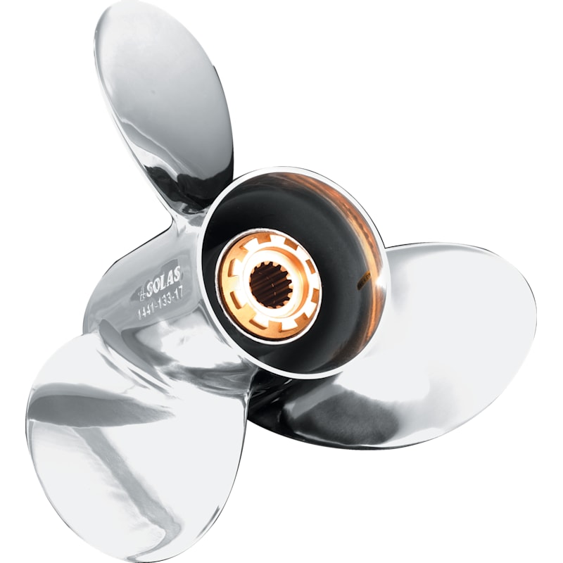 Solas Saturn 3-Blade Mercury 25-70hp Stainless Steel Propellers