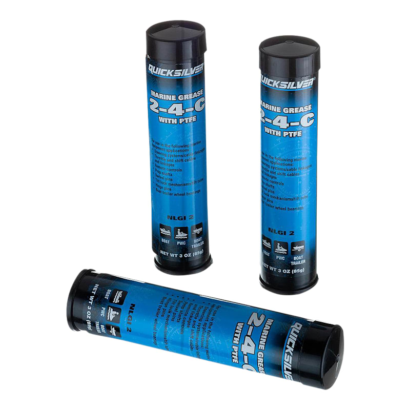 Quicksilver 2-4-C Marine Grease with PTFE 3-Pack
