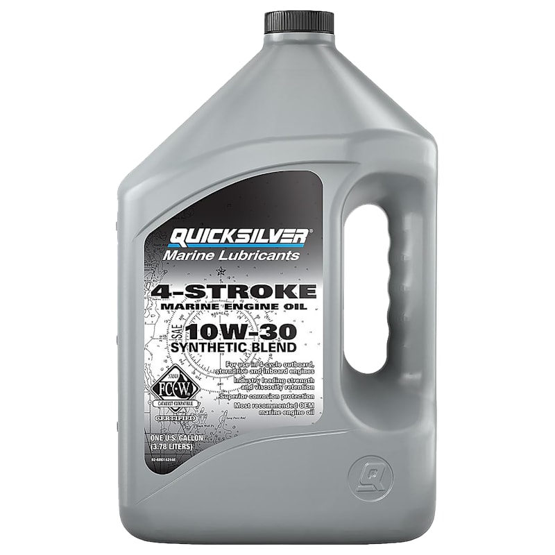 Quicksilver SAE 10W-30 Synthetic Blend 4-Stroke Marine Engine Oil
