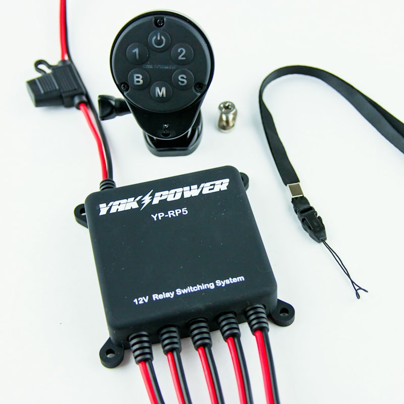Yak-Power Wireless 5-Circuit Digital 12V Switching System with Bluetooth