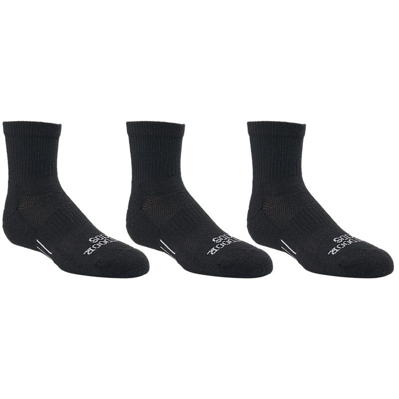 Outdoor Kids Encompass Quarter Crew Socks 3-Pack for Kids