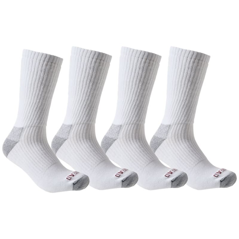 RedHead Premium Cotton Work Socks for Men 4-Pack