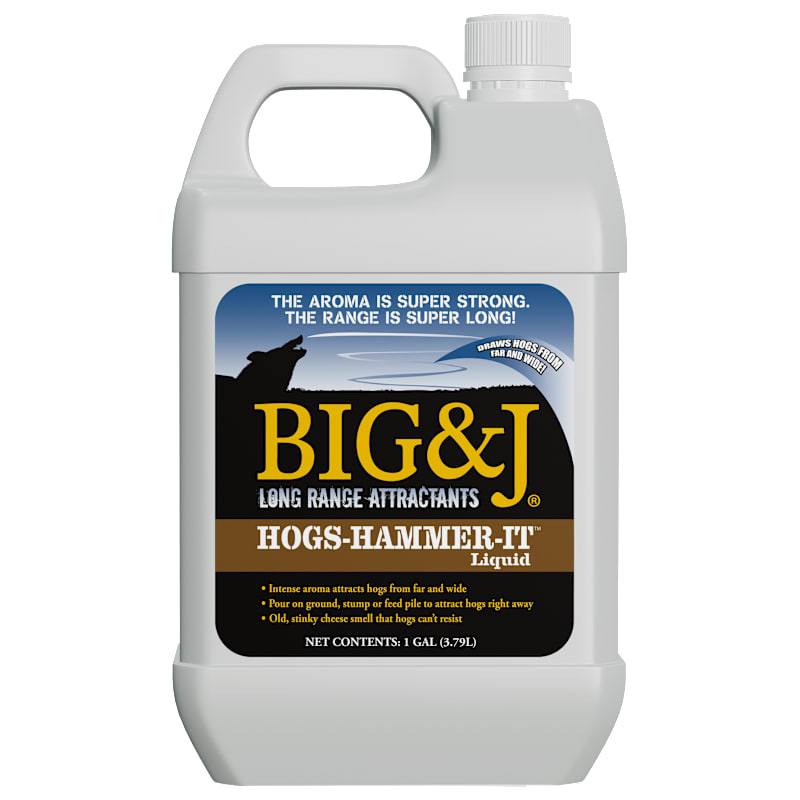 Big & J HOGS-HAMMER-IT Liquid Wild Hog Attractant