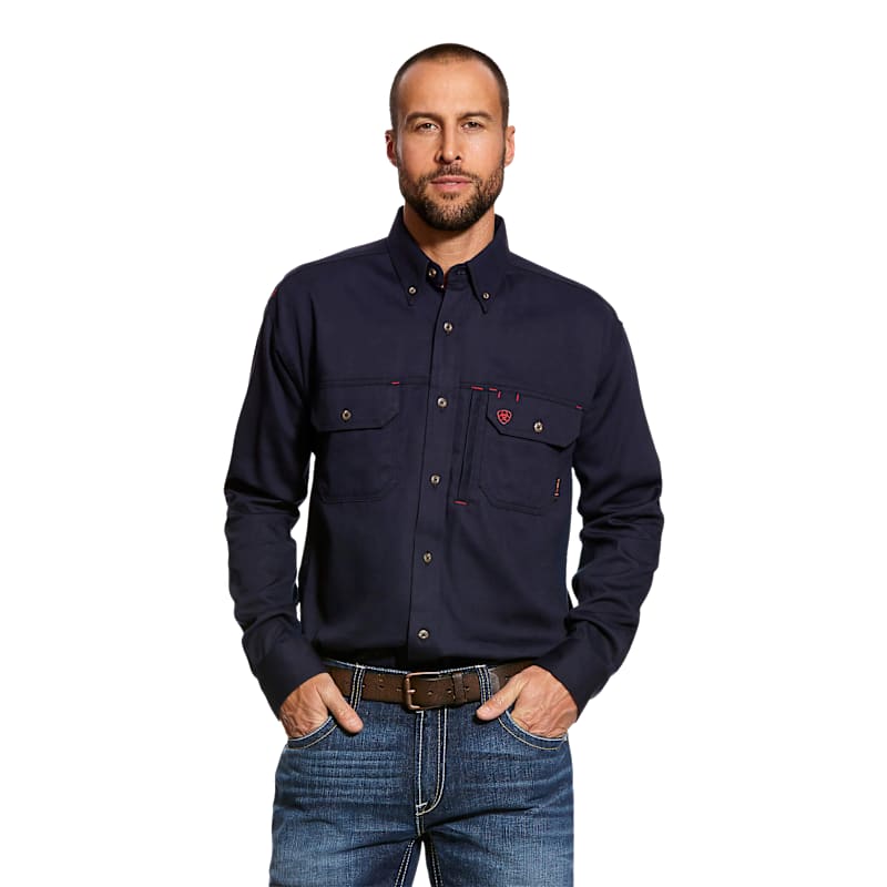 Ariat FR Solid Vent Long-Sleeve Work Shirt for Men
