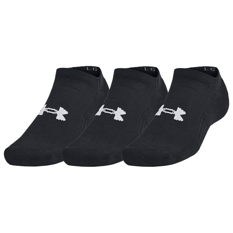 Under Armour Training Cotton No-Show Socks 3-Pair Pack