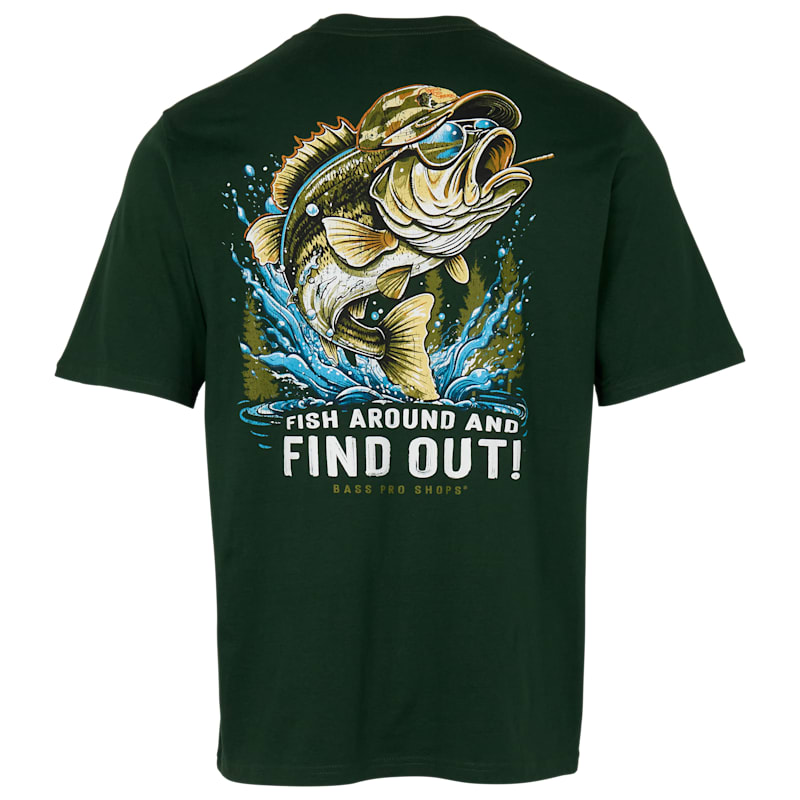 Bass Pro Shops Fish Around and Find Out Graphic Short-Sleeve T-Shirt