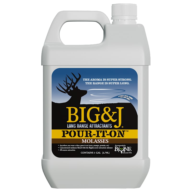 Big & J Pour-It-On Molasses Liquid Deer Attractant