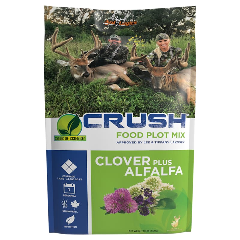 Ani-Logics CRUSH Clover Plus Alfalfa Food Plot Mix Deer Supplement