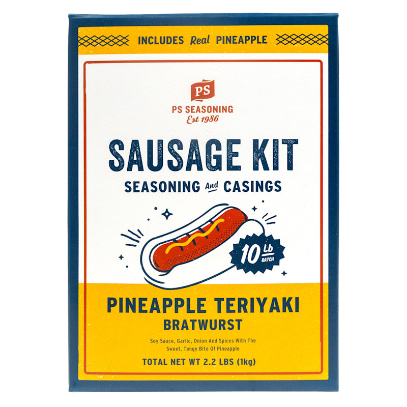 PS Seasoning & Spices Pineapple Teriyaki Bratwurst Sausage Kit
