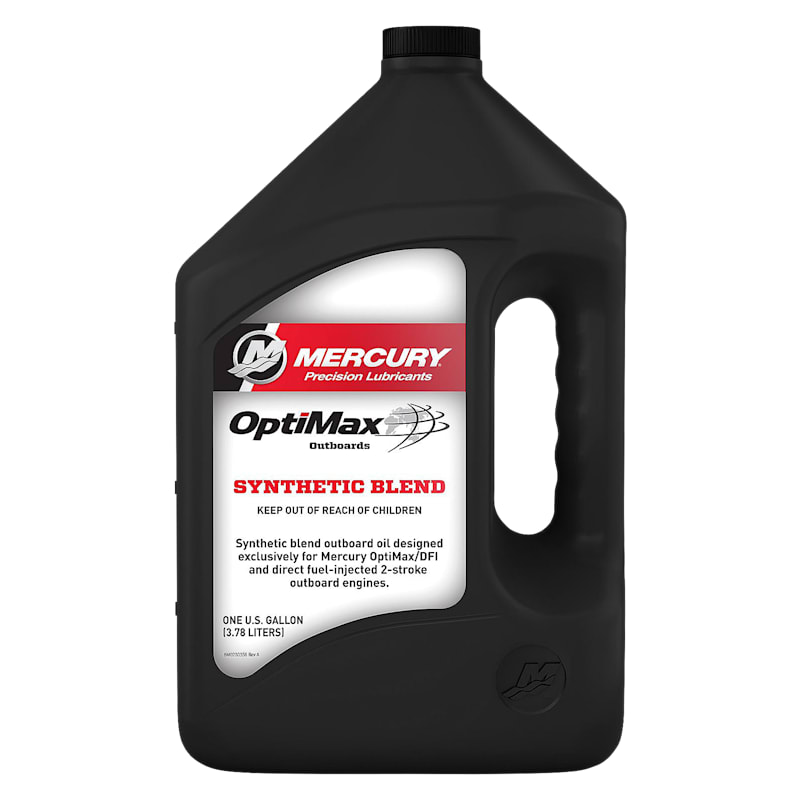 Mercury Synthetic Blend 2-Stroke Direct-Injection Marine Engine Oil for Optimax