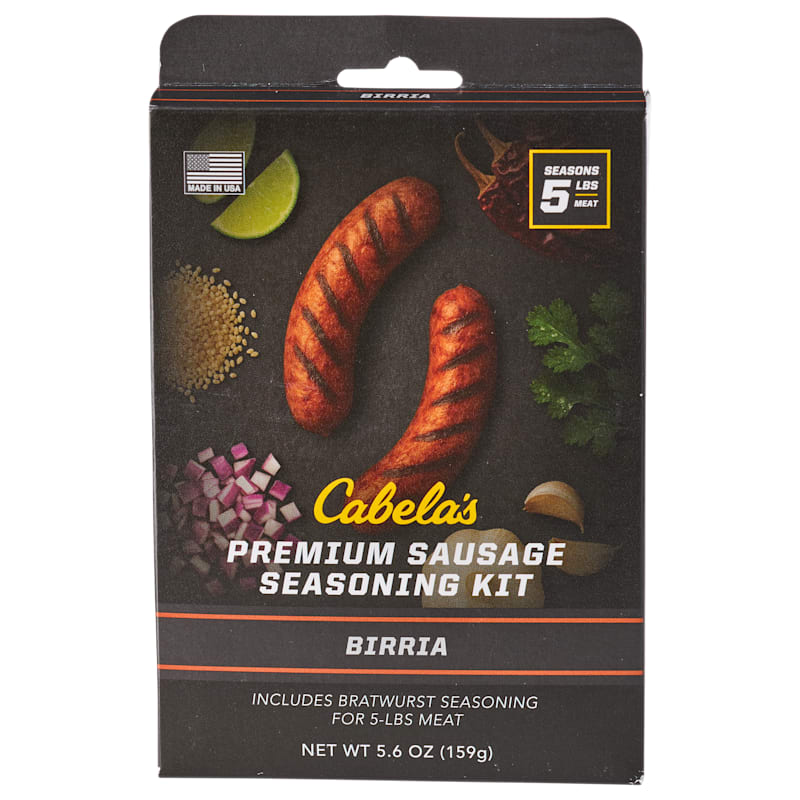 Cabela's Birria Bratwurst Premium Sausage Seasoning Kit