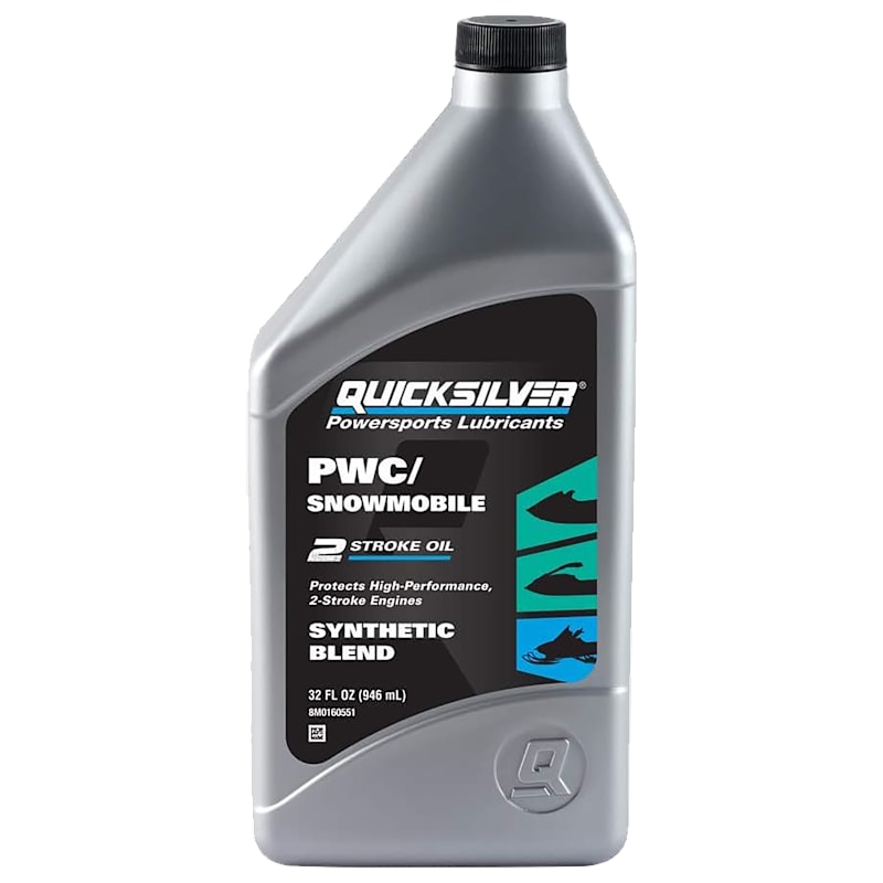Quicksilver Synthetic-Blend 2-Stroke PWC Snowmobile Oil