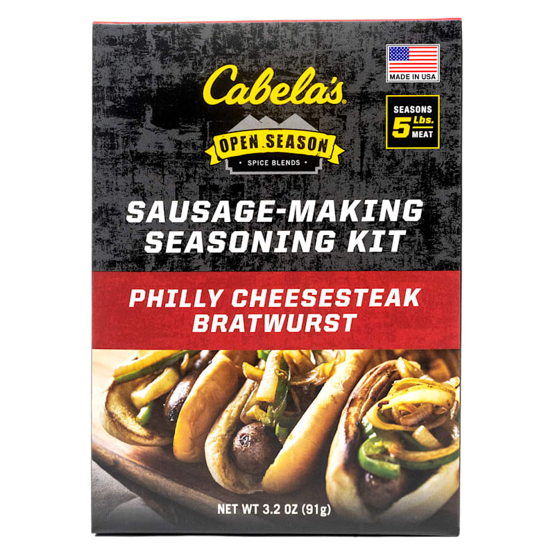 Cabela's Open Season Philly Cheesesteak Bratwurst Sausage-Making Seasoning Kit