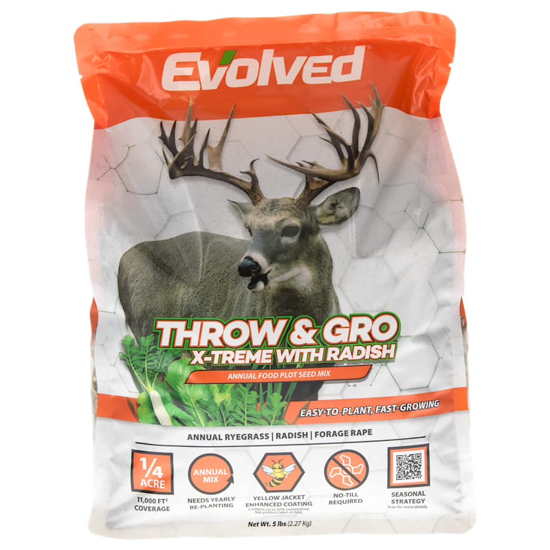 Evolved Harvest Throw & Gro X-treme w/Radish Food Plot Seed