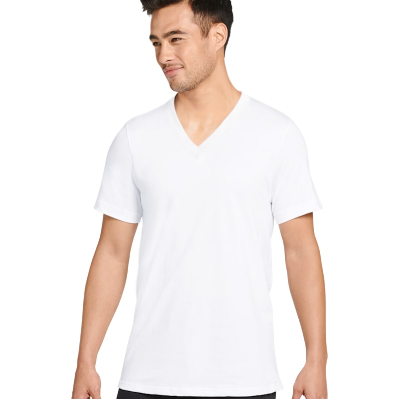 Jockey Made In America Collection V-Neck Short-Sleeve T-Shirt for Men 2-Pack