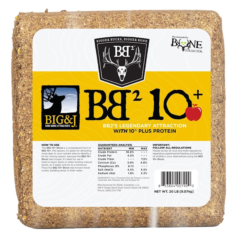 Big & J BB2 10+ Apple Deer Attractant Block