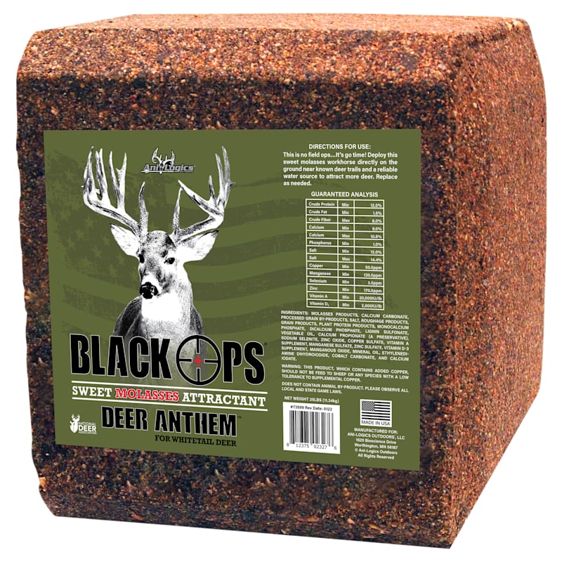 Ani-Logics Black Ops Deer Anthem Sweet Molasses Attractant Block