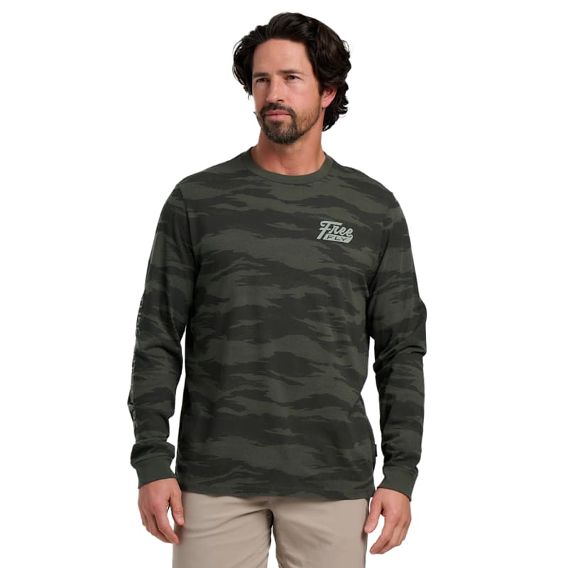 Free Fly Hydro Mist Camo Long-Sleeve Shirt
