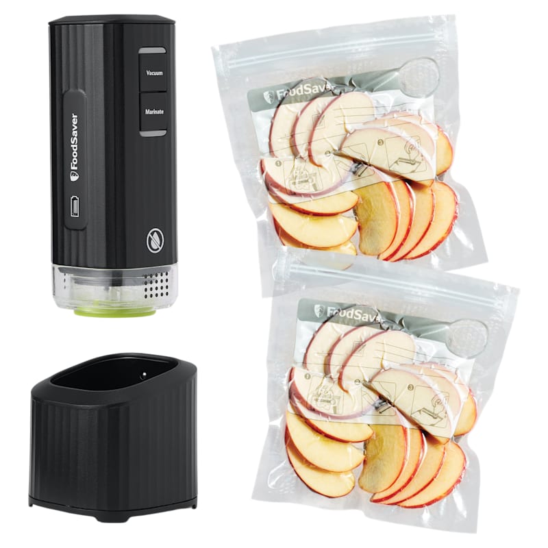 FoodSaver Mini Handheld Cordless Vacuum Sealer with Charging Dock