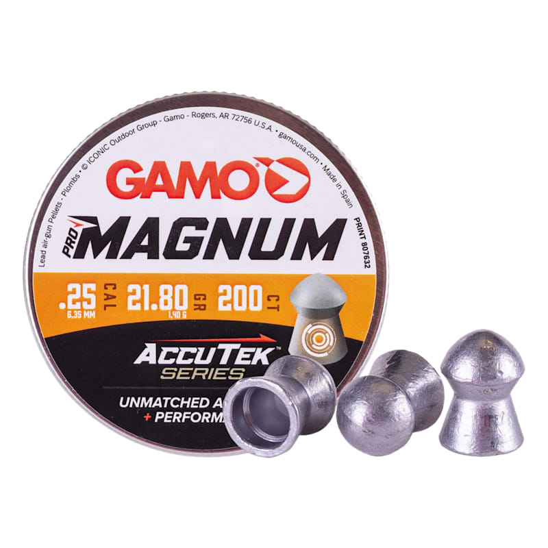 Gamo AccuTek Pro Magnum .25 Caliber Air Rifle Pellets