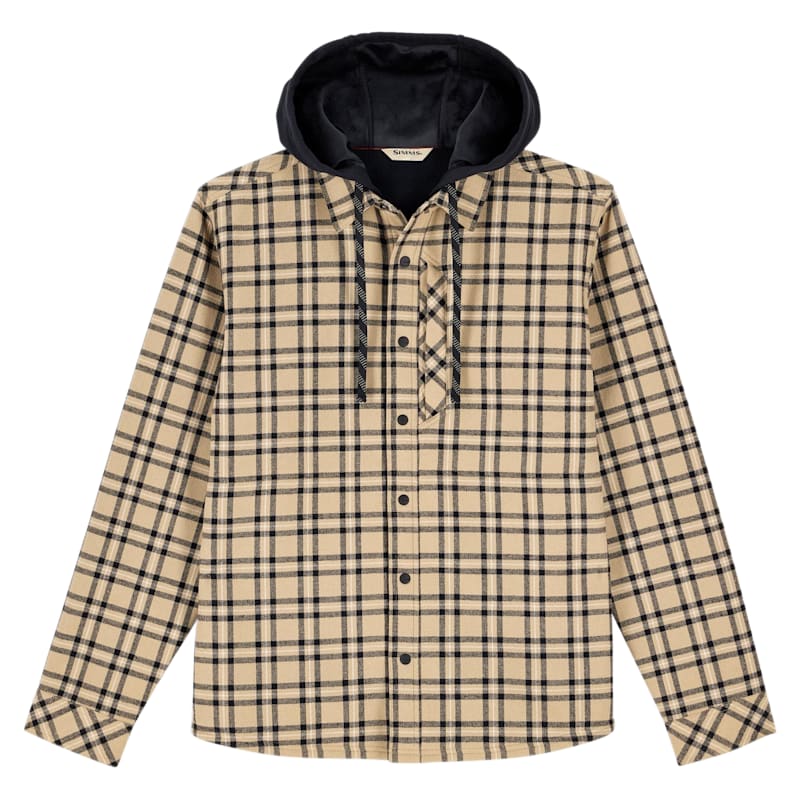 Simms Coldweather Hooded Flannel Shacket for Men