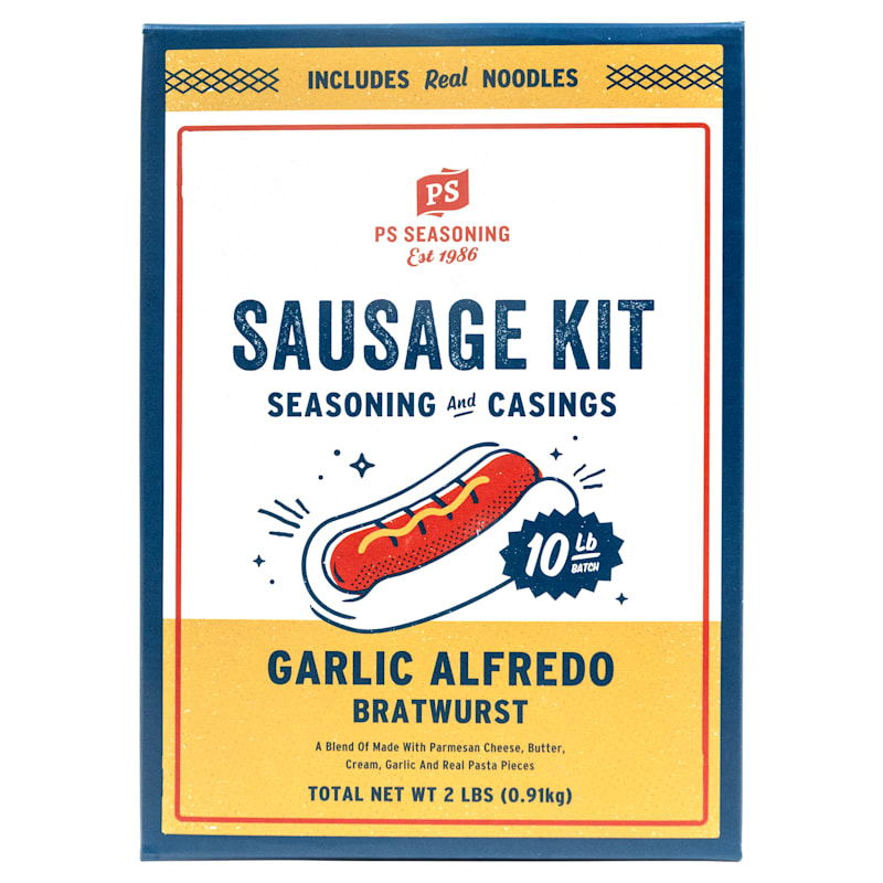 PS Seasoning & Spices Garlic Alfredo Bratwurst Sausage Kit