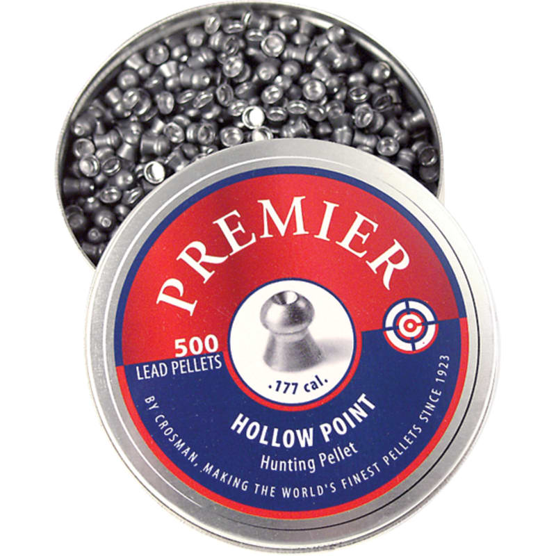 Crosman Premier .177 Caliber Hollow Point Pellets - 500 Count