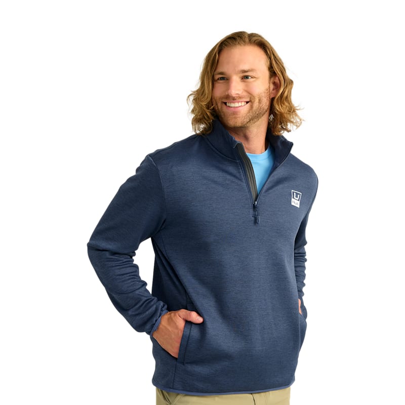 Huk Coldfront+ Quarter-Zip Long-Sleeve Pullover for Men