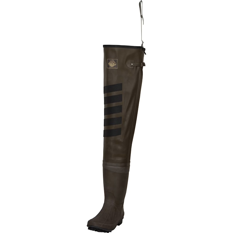White River Fly Shop Rubber Boot-Foot Hip Waders for Men