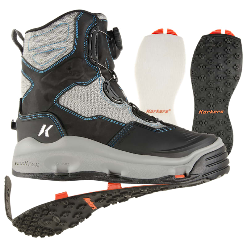 Korkers DarkHorse Felt/Kling-On Soles Wading Boots for Ladies