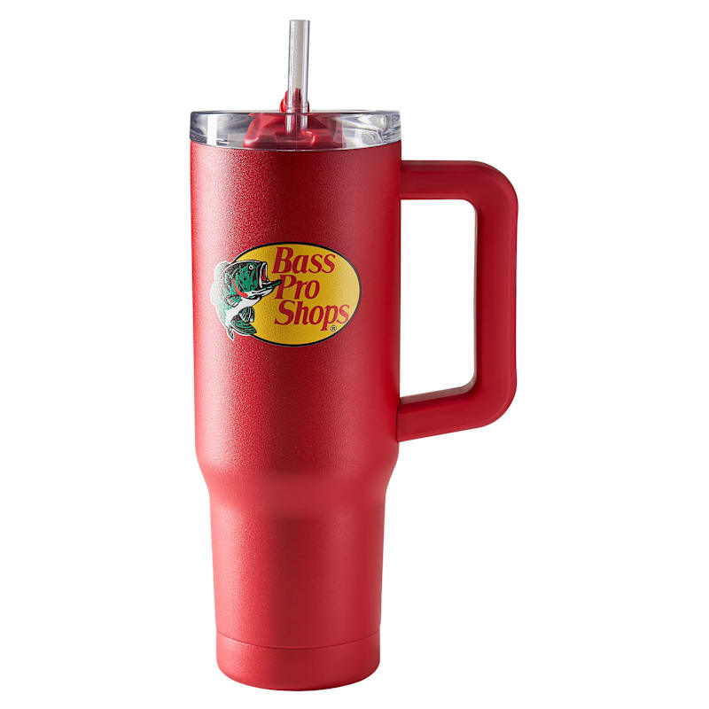 Bass Pro Shops 30-oz. Mug with Slider Lid and Straw