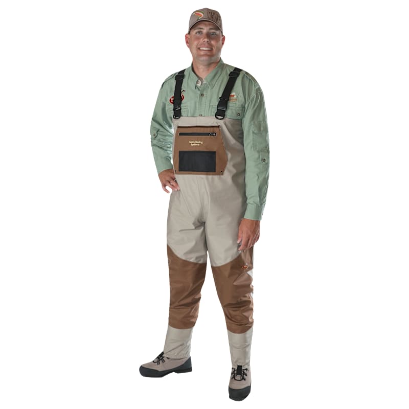 Caddis Deluxe Breathable Stockingfoot Fishing Chest Waders for Men