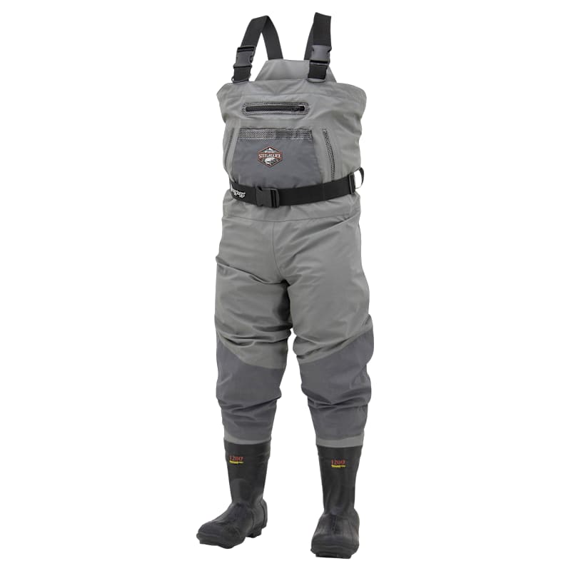 frogg toggs Steelheader Reinforced Nylon Insulated Felt Sole Boot-Foot Chest Waders for Men