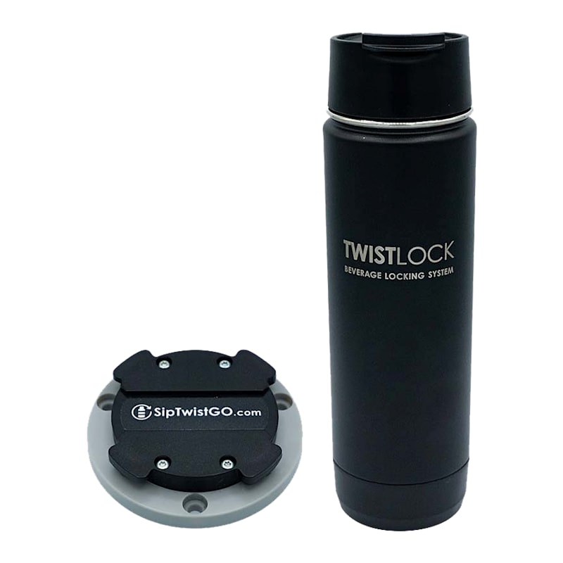 TwistLock Beverage Locking System Mini Disc Locking Base and Canteen