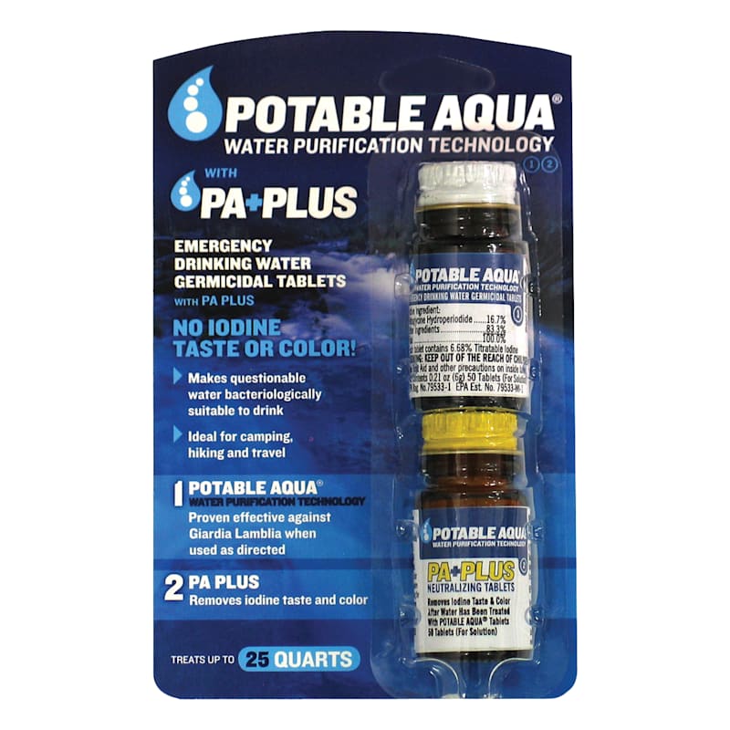 Potable Aqua Plus Water Purification Tablets