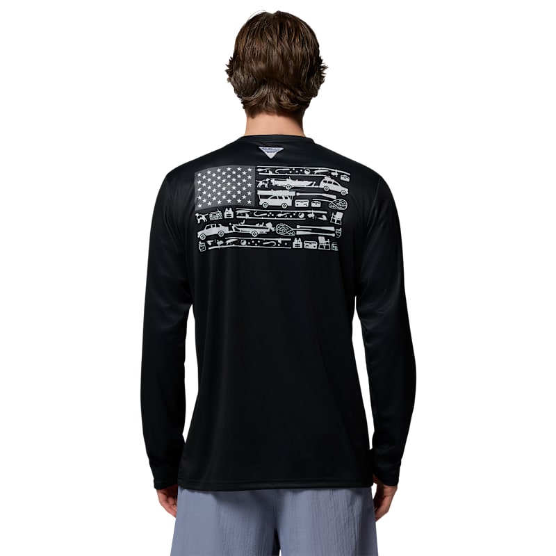 Columbia PFG Fish Flag II Boat Ramp Champ Long-Sleeve Shirt