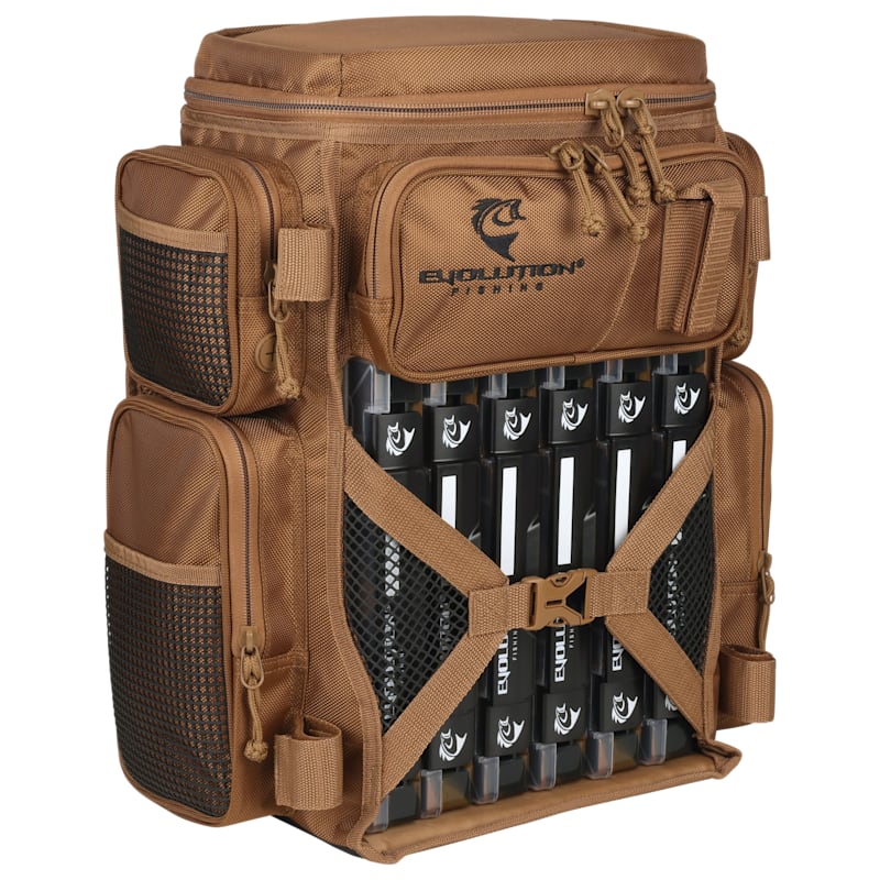 Evolution Fishing 3600 Drift Series Tackle Backpack