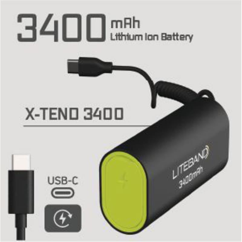 Liteband 3,400mAh Xtend Rechargeable Battery Pack