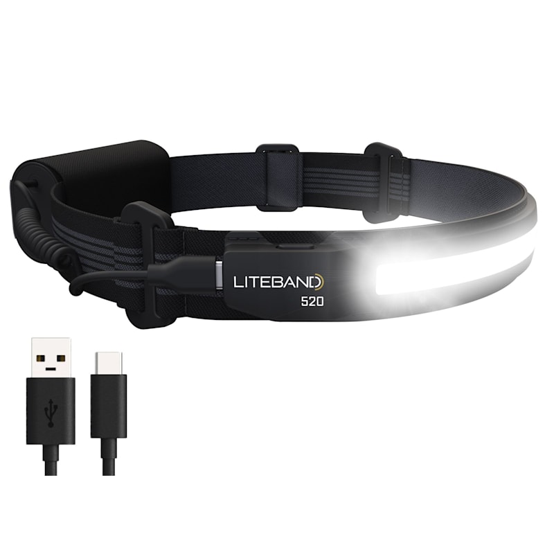 Liteband Activ 520 Wide-Beam LED Rechargeable Headlamp