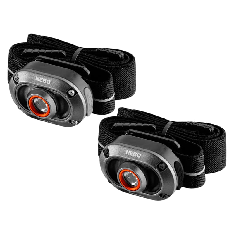 NEBO Mycro 250-Lumen Rechargeable Headlamp 2-Pack